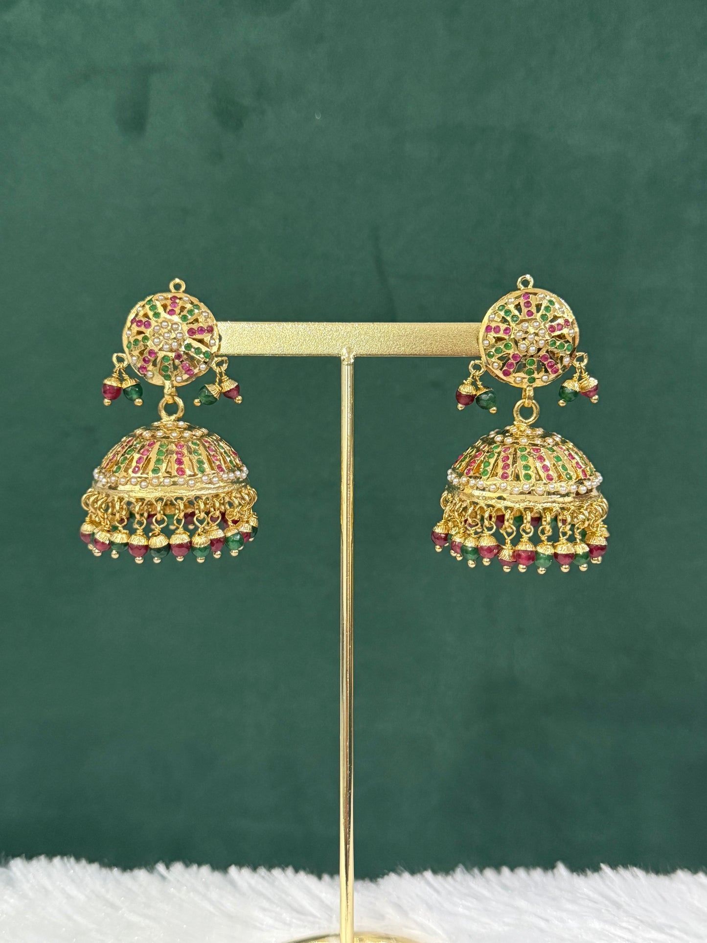 Golden Jadau Earring
