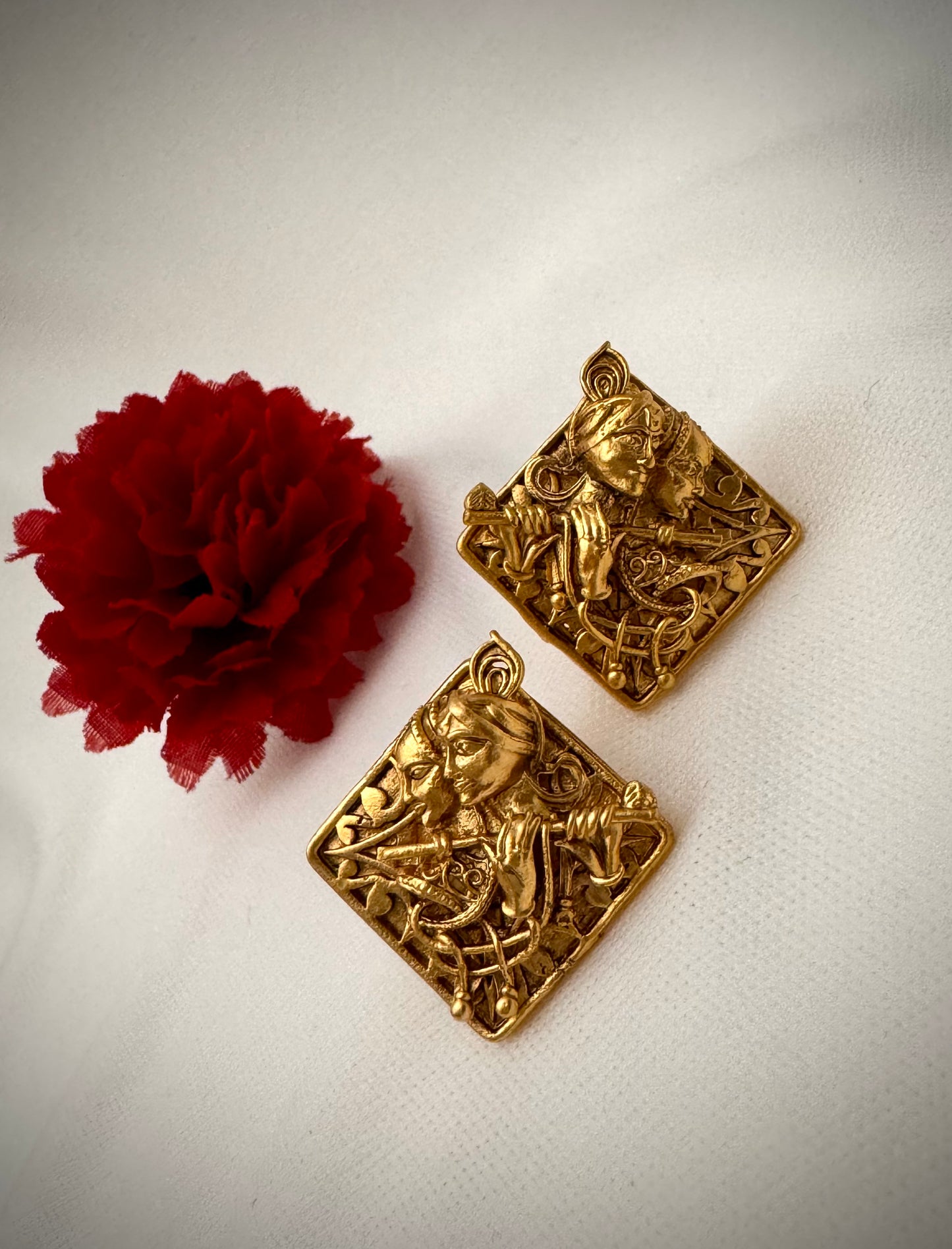 Radhe Krishan Temple Earring