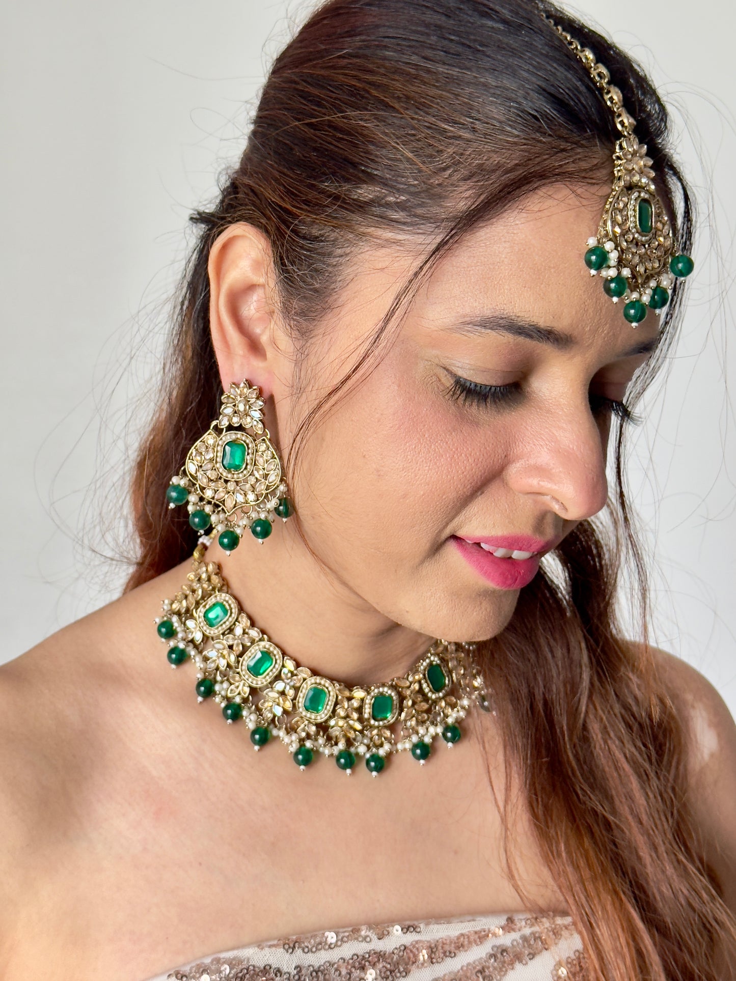 Emerald Reverse AD Necklace