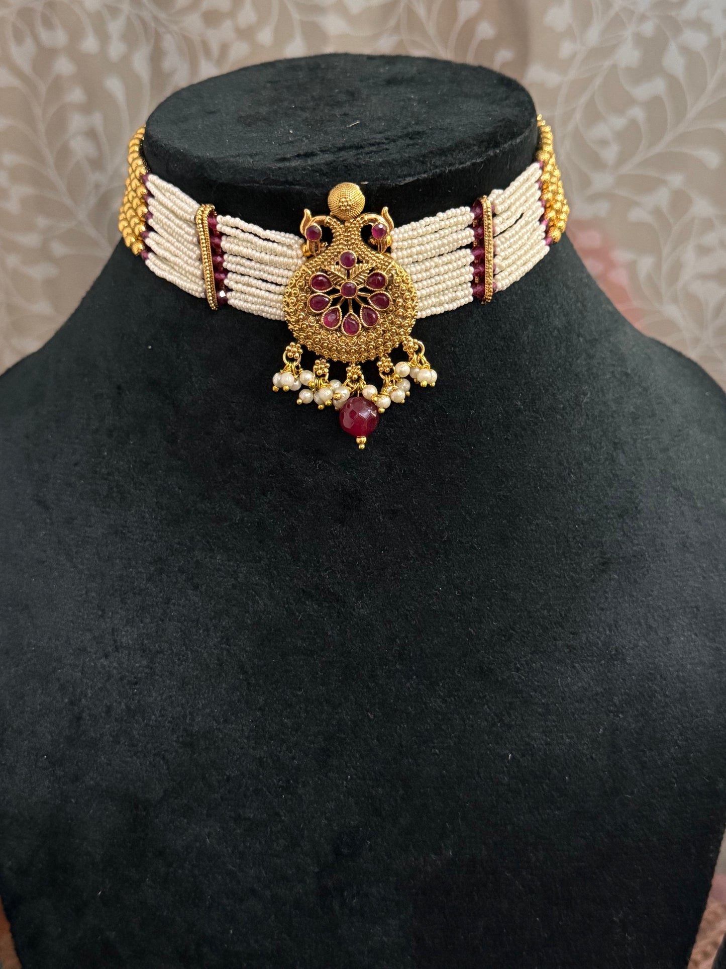 Multi Layers Disha Rajwadi Jewelry Set