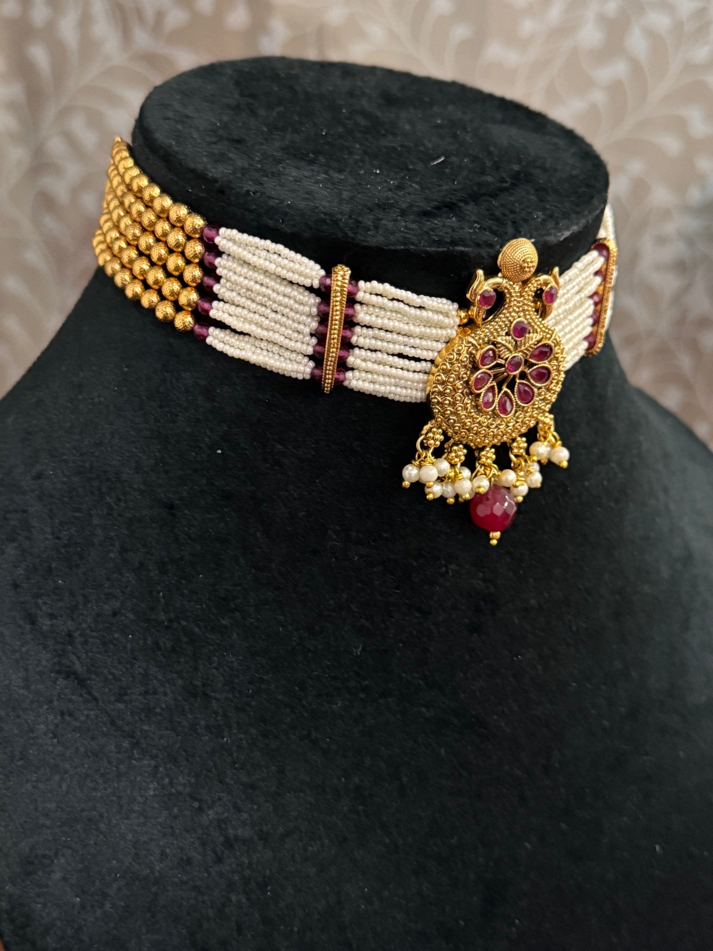 Multi Layers Disha Rajwadi Jewelry Set
