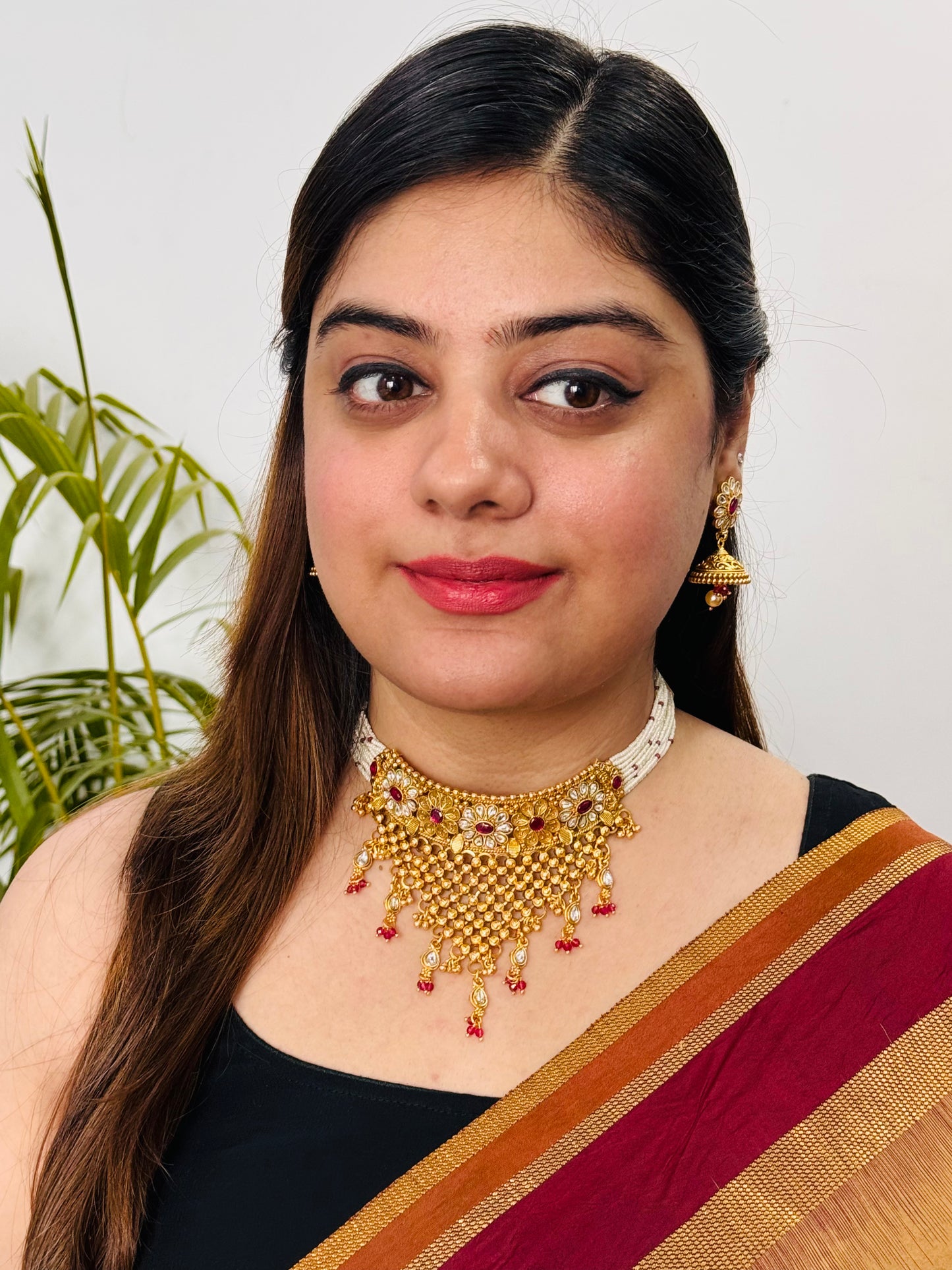 Golden Antique chokar Set