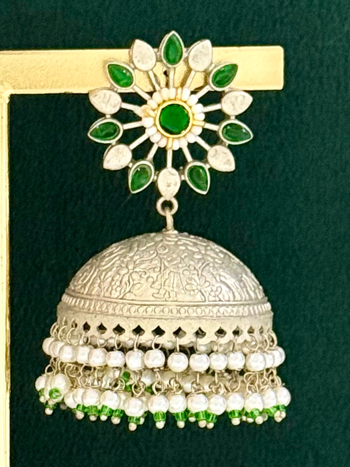 Silver Replica Jhumka