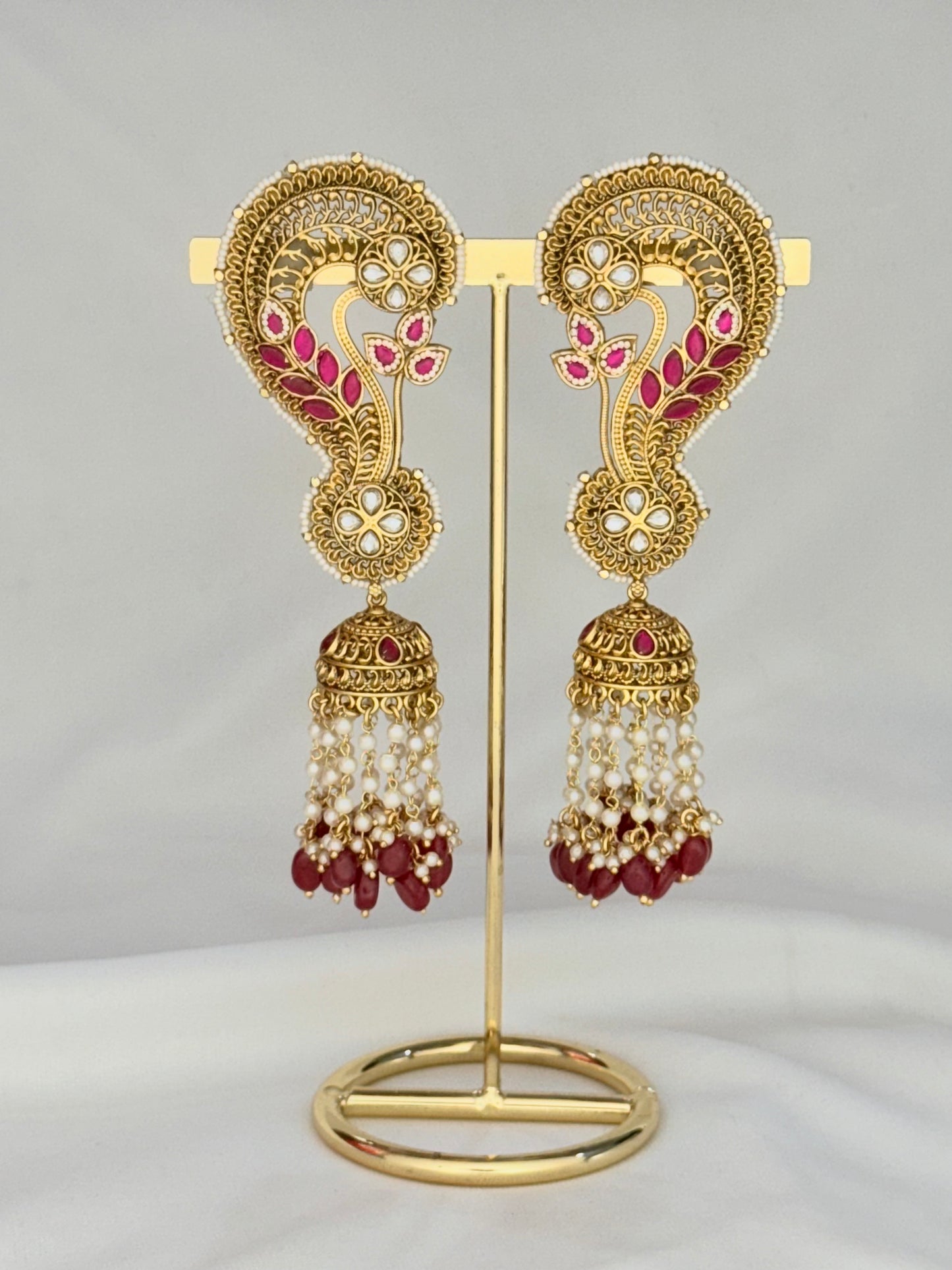 Panash Earcuff Polki Indian Earring