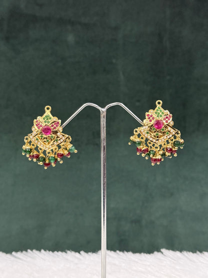 Golden Jadau Earring