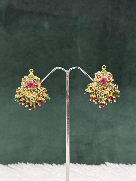 Golden Jadau Earring
