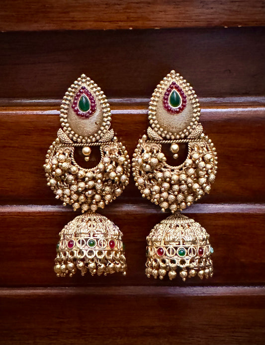 Golden Jhumkas