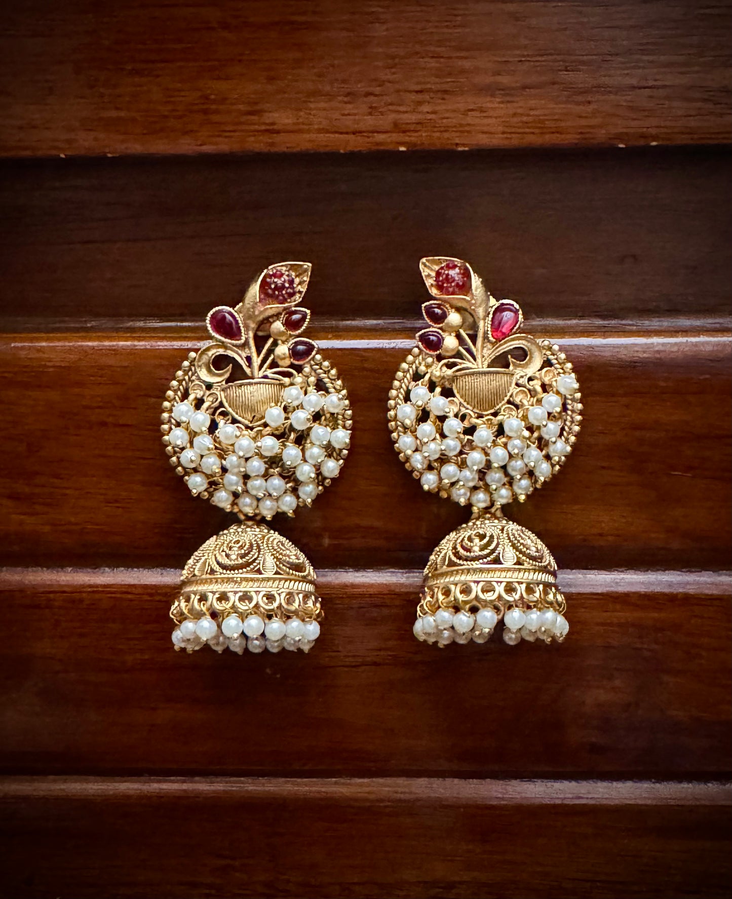 Golden  Jhumkas