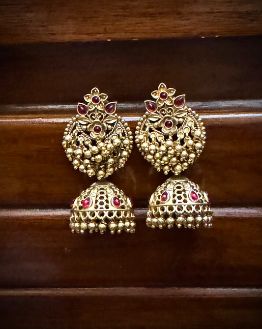 Golden Jhumkas