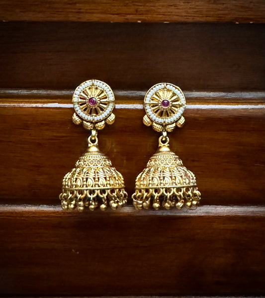 Golden Jhumkas
