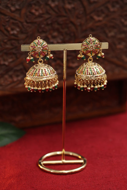 Golden Jadau Earring