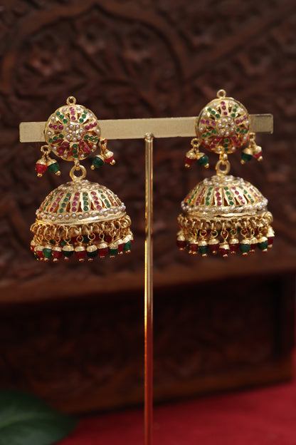 Golden Jadau Earring