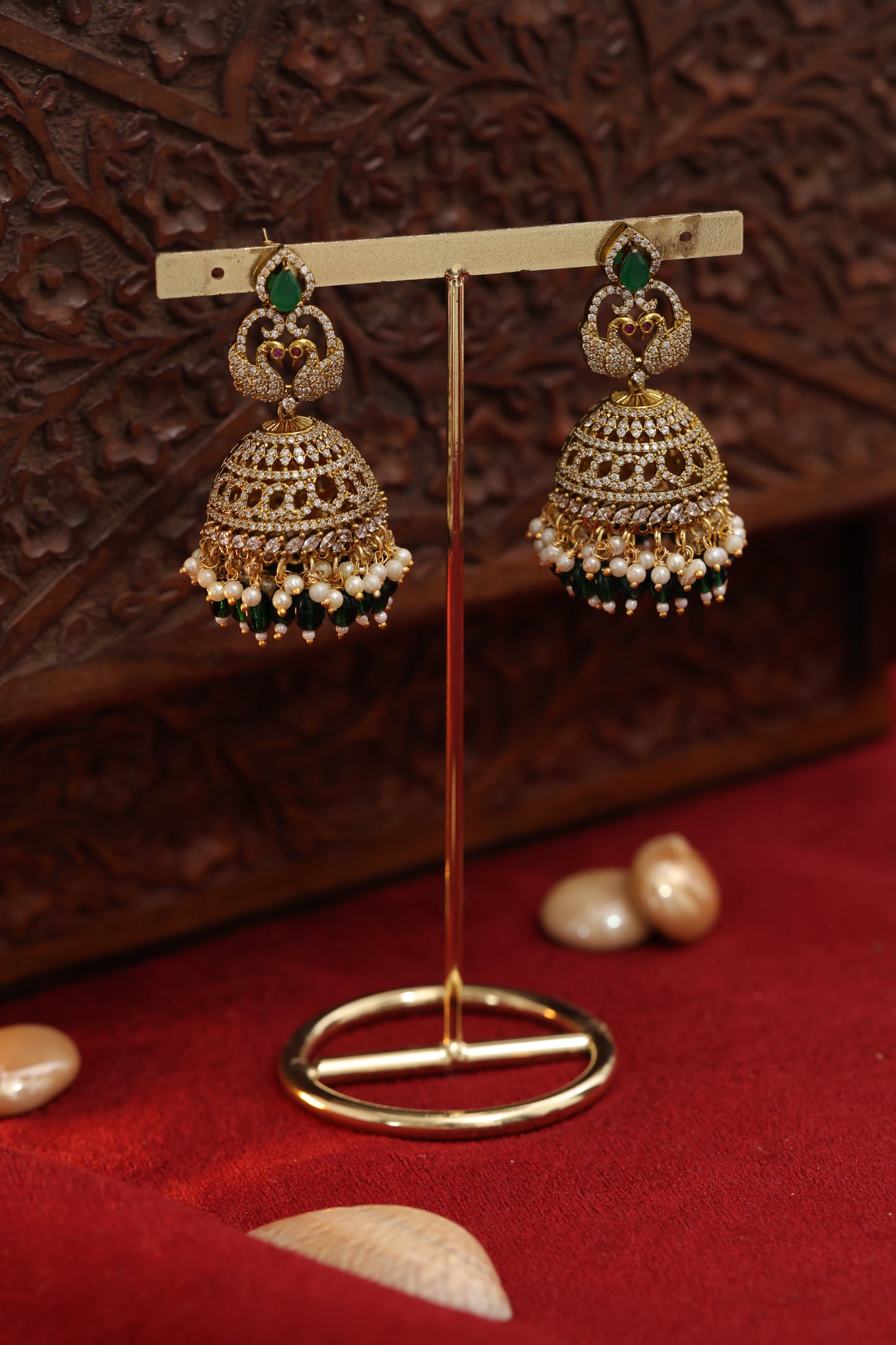 Emerald Hansi Jhumki