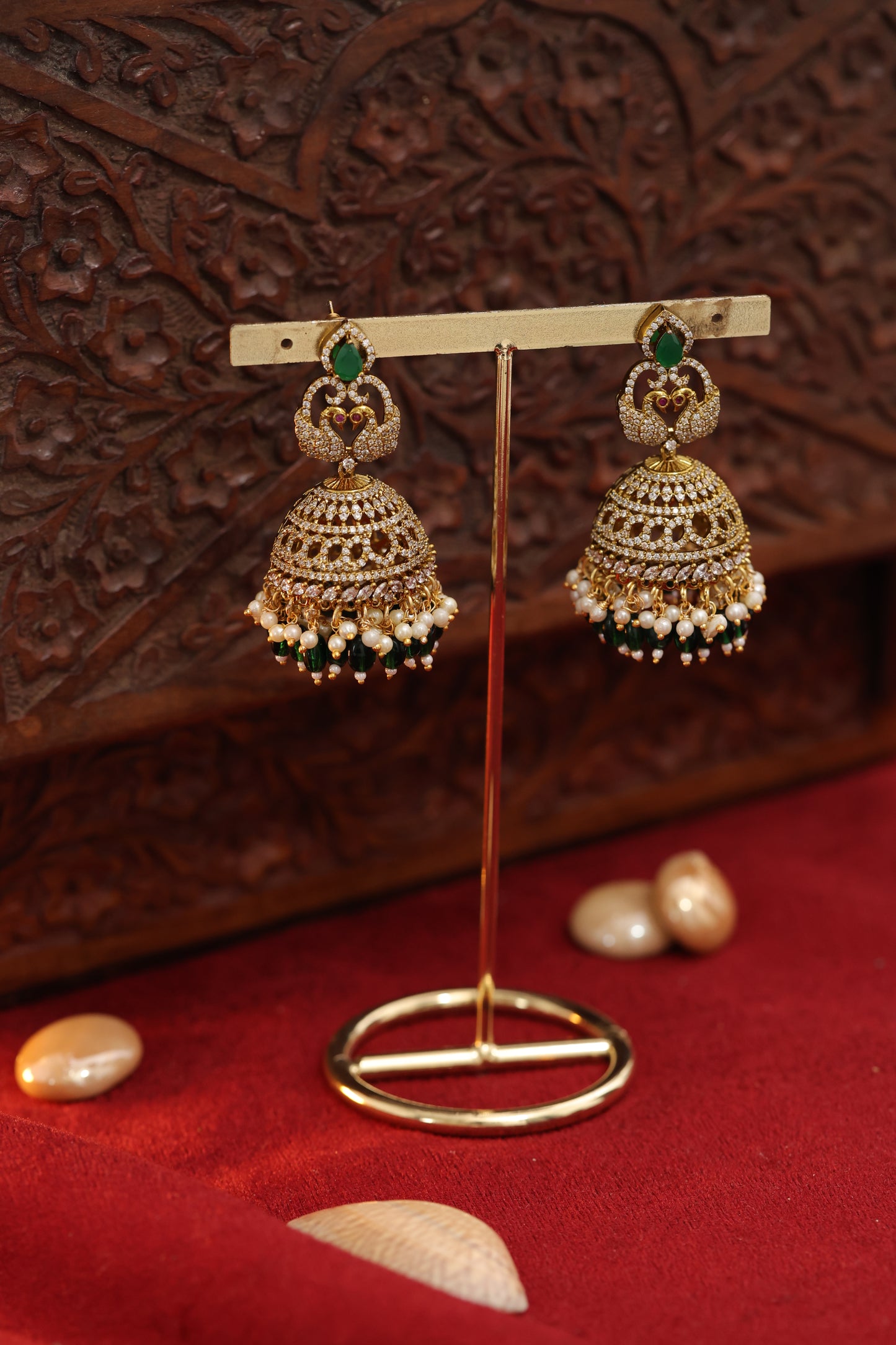 Emerald Hansi Jhumki