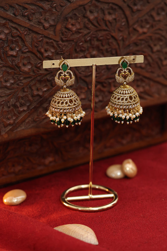 Emerald Hansi Jhumki