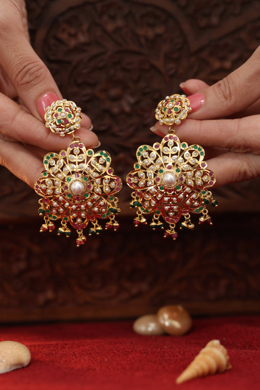 Multi colour Jadaau Earrings