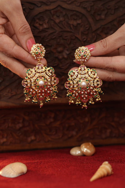 Multi colour Jadaau Earrings
