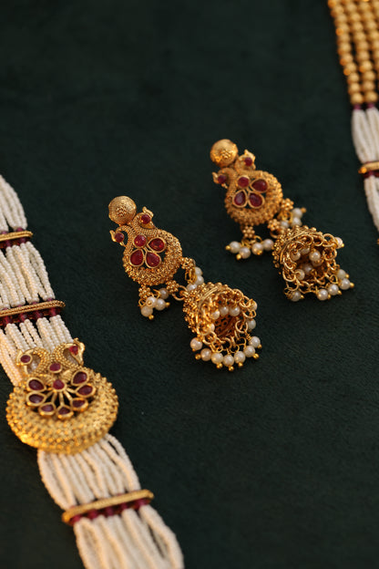Multi Layers  Disha Rajwadi Jewelry Set