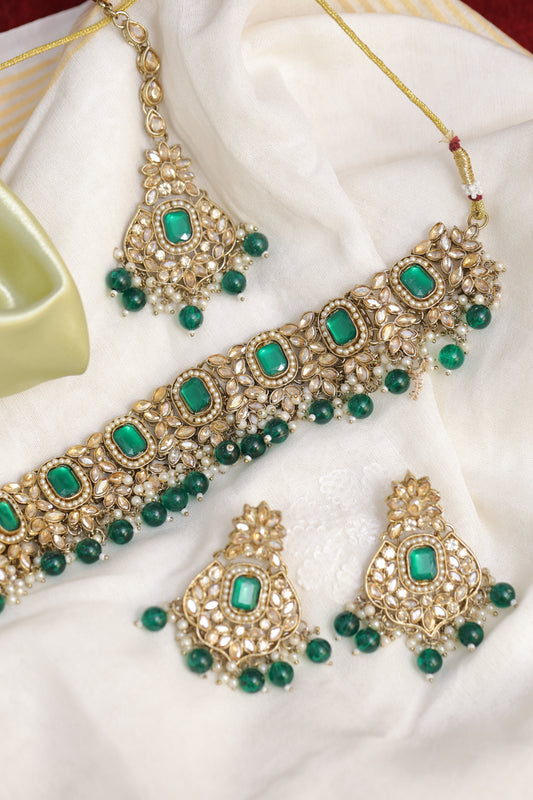 Emerald Reverse AD Necklace