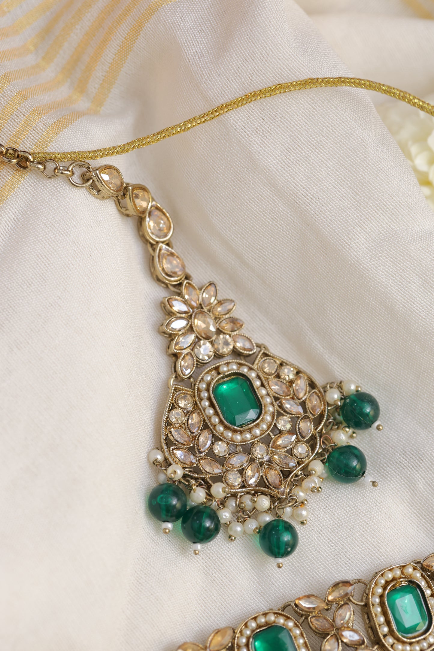 Emerald Reverse AD Necklace