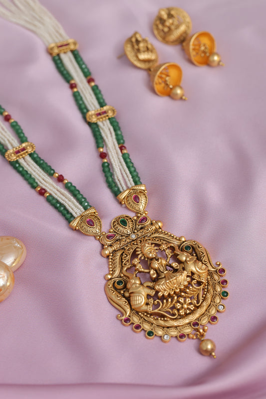 Golden Mangala Antique Long Jewelry set