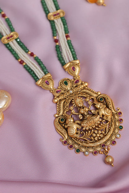 Golden Mangala Antique Long Jewelry set