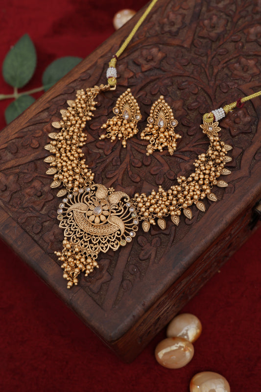 Golden  Amrita Temple Jewelry Set