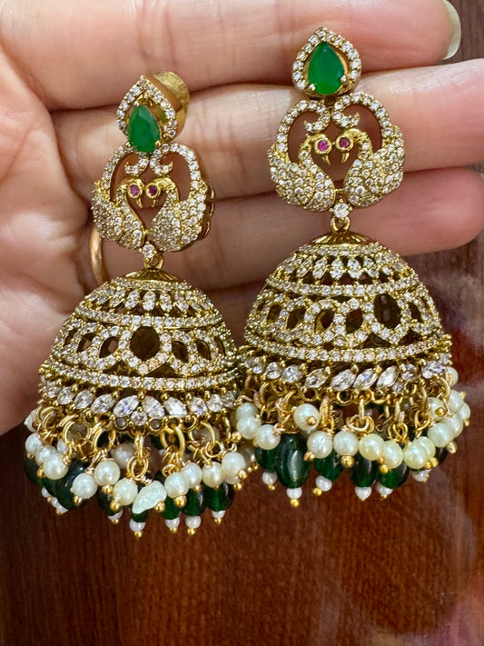 Emerald Hansi Jhumki