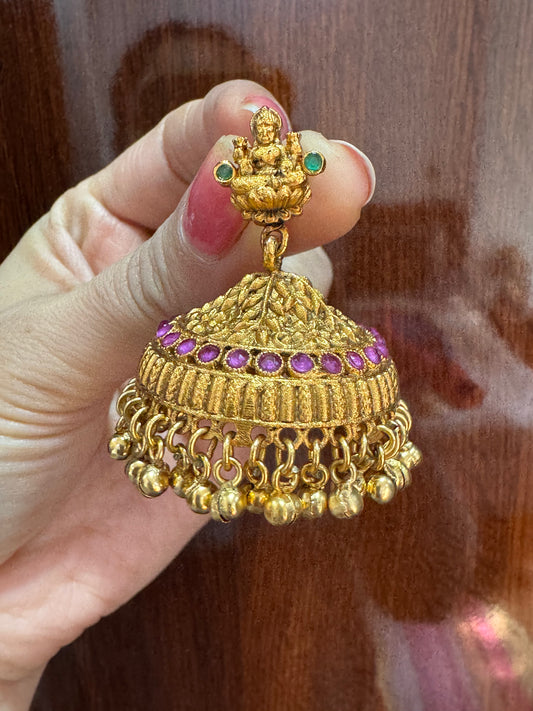 Laksh Golden Temple Earrings