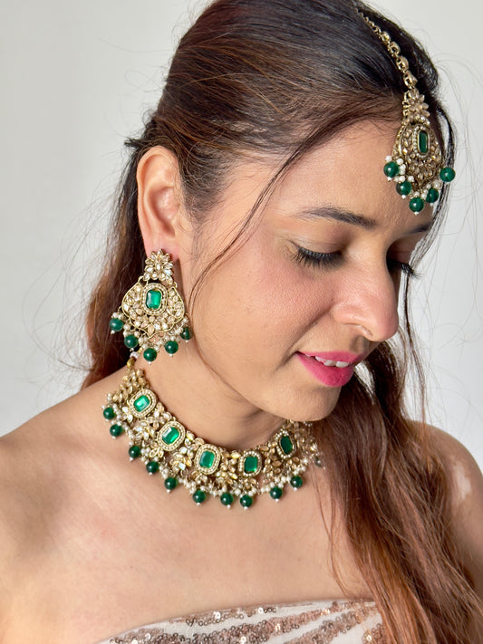 Emerald Reverse AD Necklace