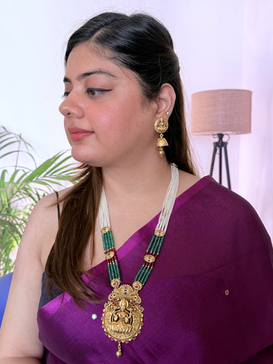 Golden Mangala Antique Long Jewelry set