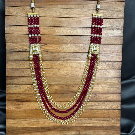 Multi Layers Rajwadi Jewelry Set