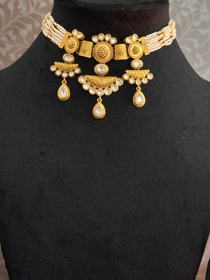 Antique Rajwadi  Chokar Jewelry Set
