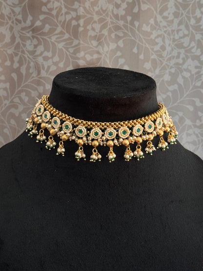 Mint Keethi  Rajwadi Jewelry Set