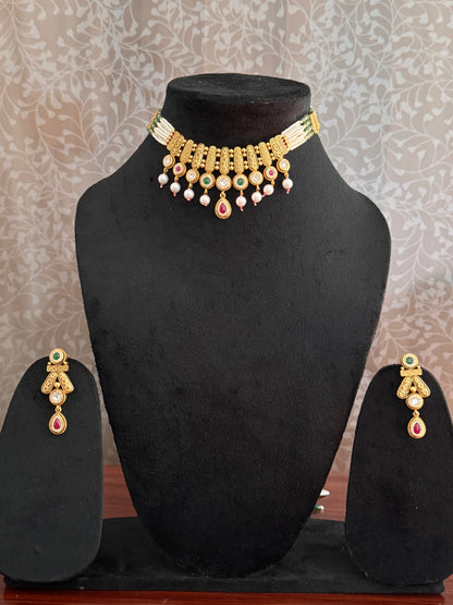 Aaratikra Rajwadi Jewelry Set