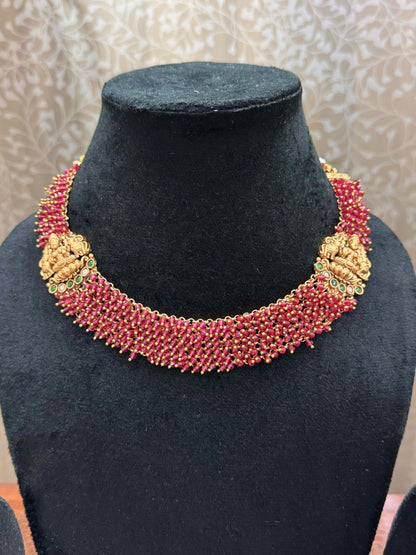Golden Jayadurga Temple Jewelry Set
