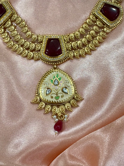 Antique Rajwadi Jewelry Set