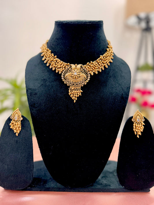 Golden  Amrita Temple Jewelry Set