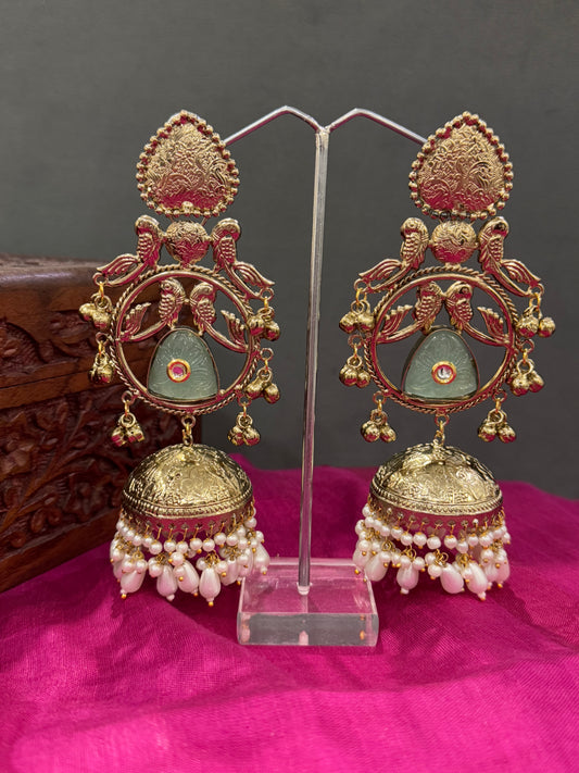 Shanaya Silver Replica Jhumka