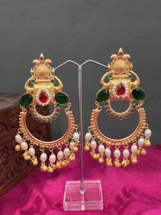 Shawya Silver Replica Jhumka