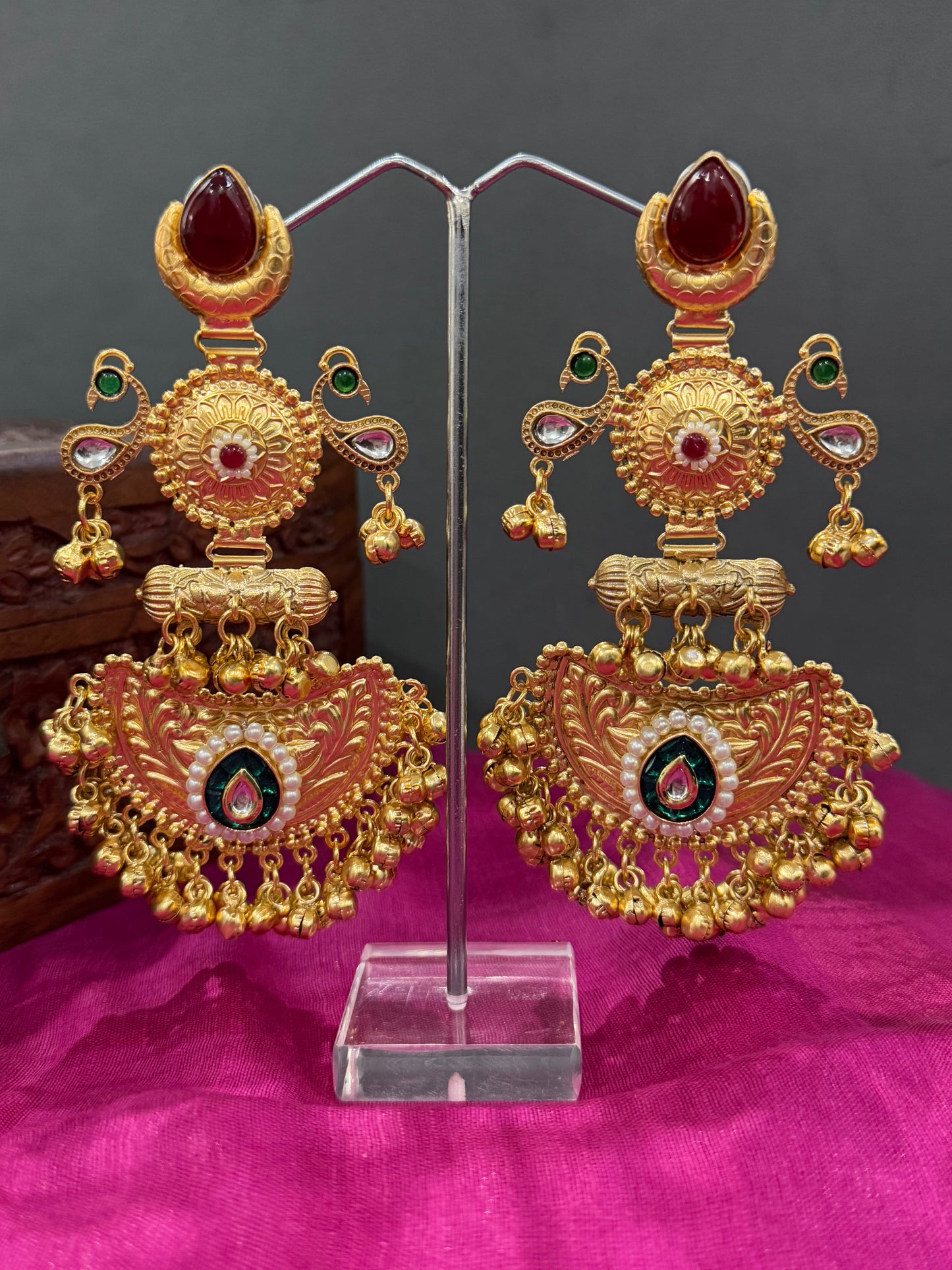 Shreshta Silver Replica Jhumka