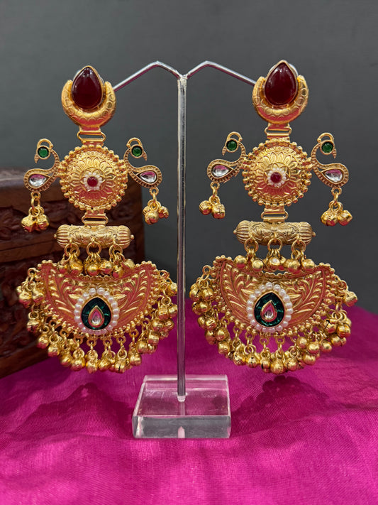 Shreshta Silver Replica Jhumka