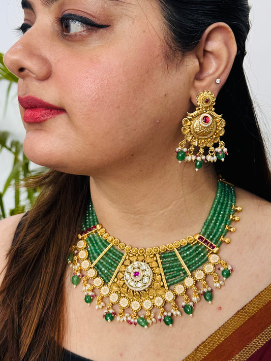 Golden Antique chokar Set