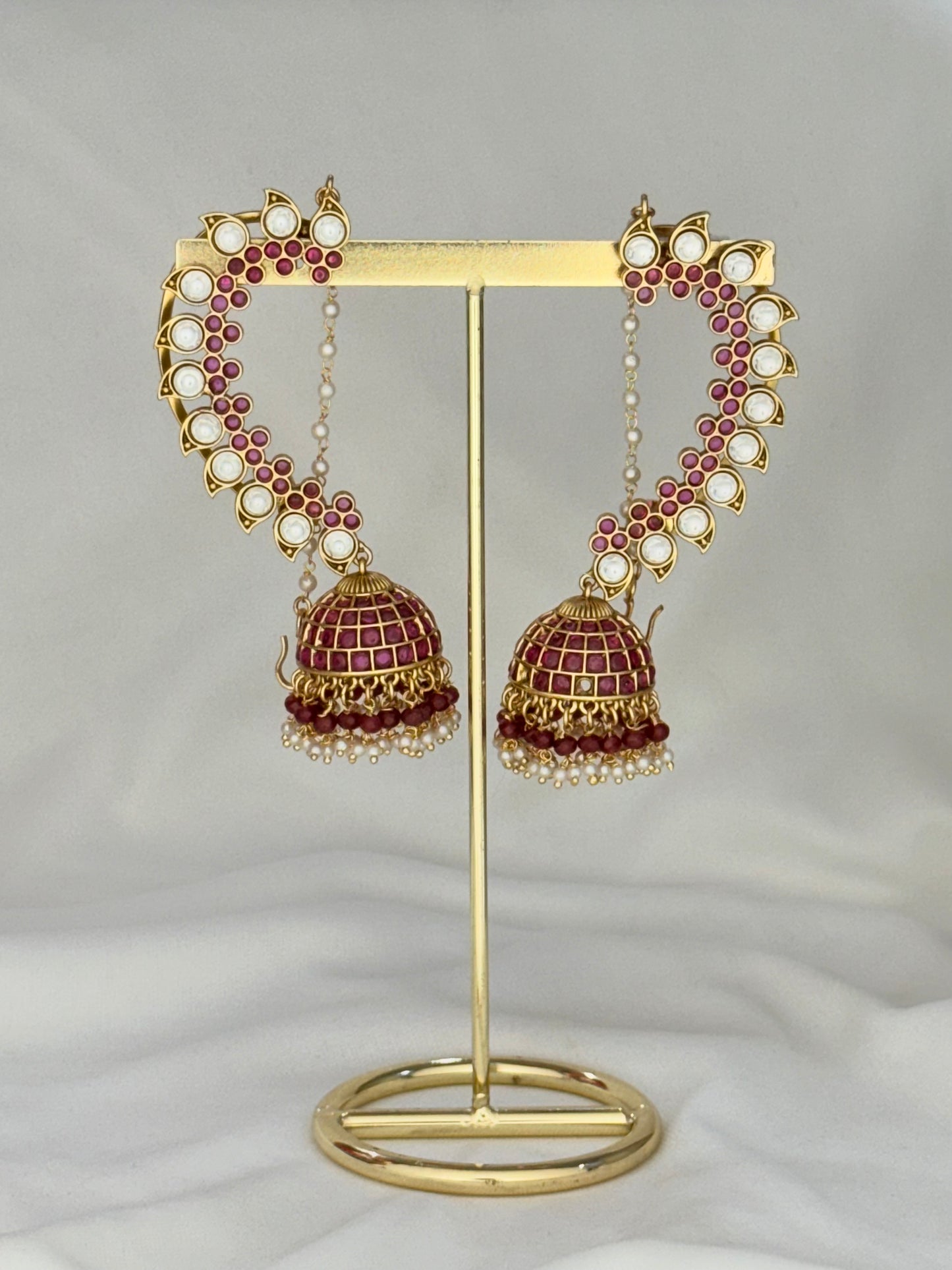 Kamal  Earcuff Polki Indian Earring