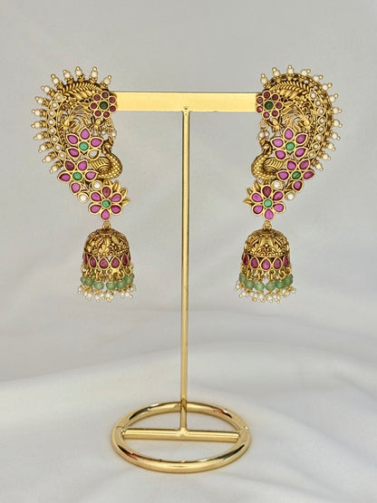 Mouri Ratani  Earcuff Polki Indian Earring