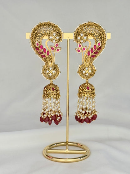 Panash  Earcuff Polki Indian Earring