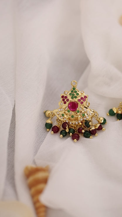 Golden Jadau Earring